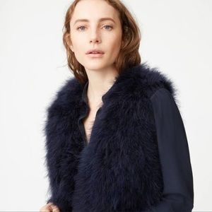 Club Monaco Navy feather vest